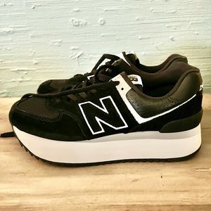 New Balance 574 platform sneakers